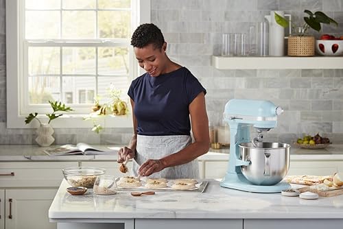 7 Quart Bowl Lift Stand Mixer with Accessories (Mineral Blue Water)