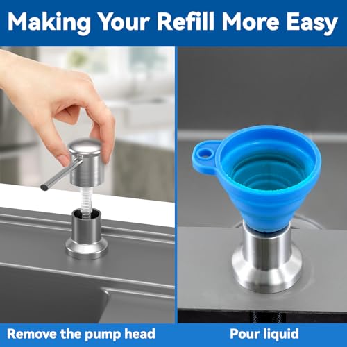 Dish Soap Dispenser (Brushed Nickel / With Bottle)