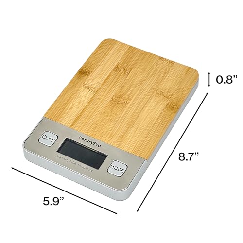 Bamboo Platform Digital Kitchen Scale (Bamboo - Natural)