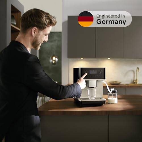CM 6360 MilkPerfection Fully Automatic Coffee & Espresso Machine (Obsidian Black & Clean Steel Metallic)
