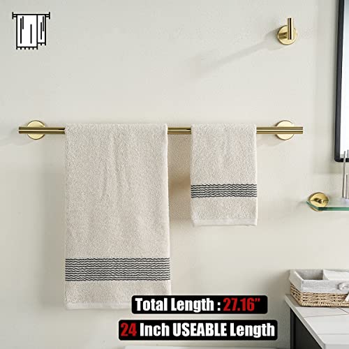 Bath Towel Bar (Gold / 27 Inch (2 Pack))