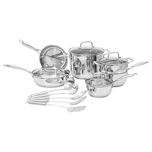 Stainless Steel Cookware 15 (15-Piece Set)