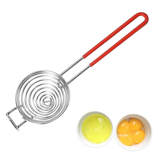 Egg Separator Egg Yolk White Separator Stainless Steel Egg White Yolk Sifting Filter Egg Divider Kitchen Tool for Baking
