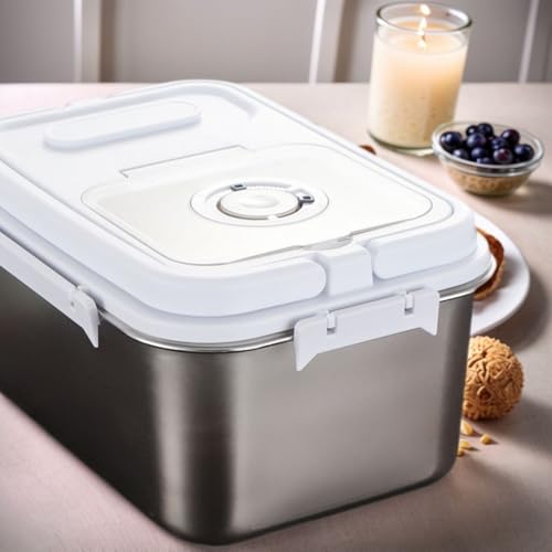 Stainless Steel Rice Container (20Lbs)