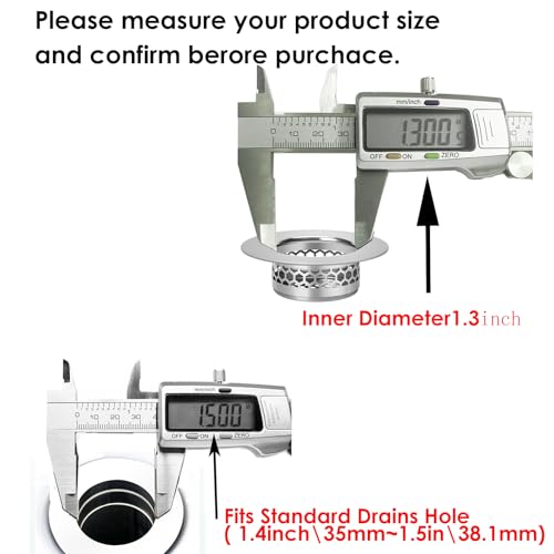 Bathroom Sink Strainer (1.3”(Fit Hole Size from 1.5"))