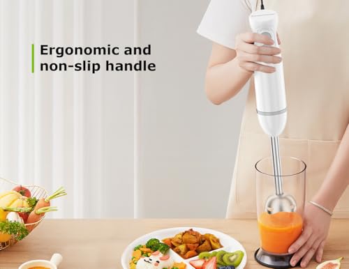 Hand Blender 4 (White / With 3 attachment)