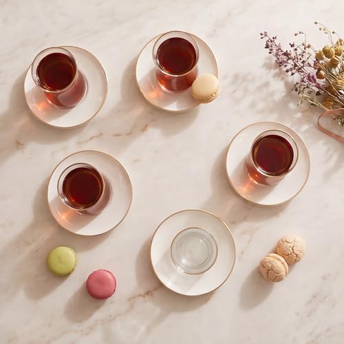 Retro Beige 6 Person Tea Set (Small / Retro Beige)