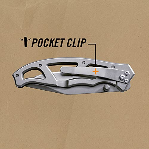 Gear Paraframe I EDC Folding Pocket Knife with Clip (3" / Paraframe I (Fine Edge - Stainless Steel))