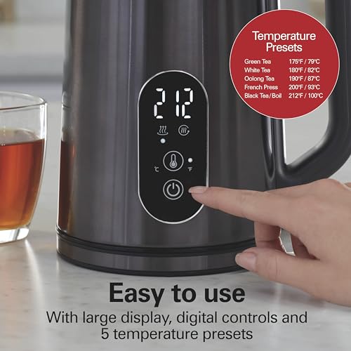 Digital 1.7L Electric Tea Kettle (1.8 Quarts)