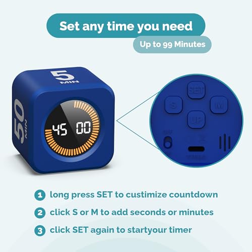 Timer Pomodoro (Navy Blue)