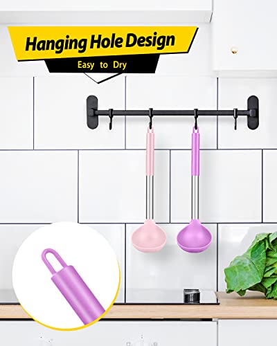 Silicone Soup Ladle Spoon Kitchen Utensils (2 Count)