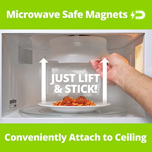 Magnetic Microwave Splatter Cover (10 Inch - Compact Microwaves - Black)