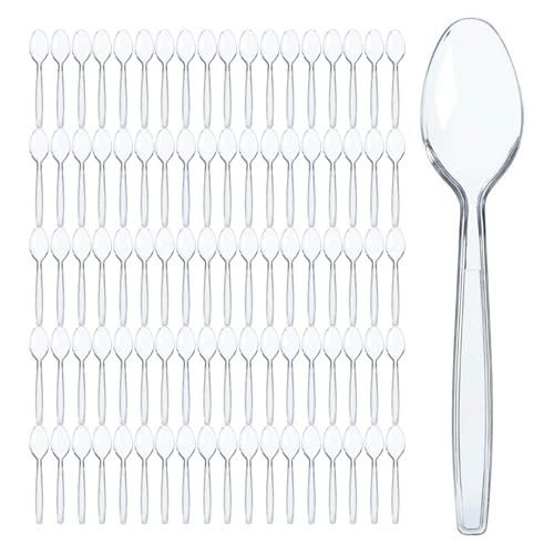 500 Count Clear Plastic Spoons (500ct / Clear)