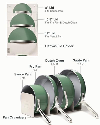 12-Piece Non-Stick Ceramic Cookware Set (Sage / 12pc Set)