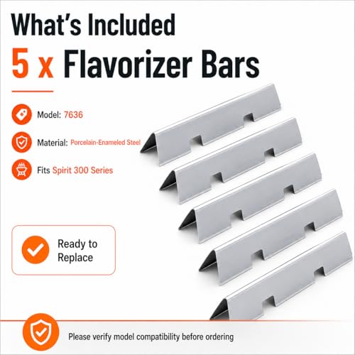 15.3" Flavorizer Bars for Weber Spirit E310 & GS4 Spirit II 300 (15.3"×2.6"×2.51" - 67046 Spirit 300)