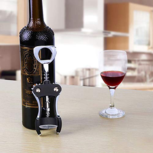 Wine Opener Multifunctional Wing Corkscrew Wine Bottle Opener for all Cork Stoppered and Beer Cap Bottles