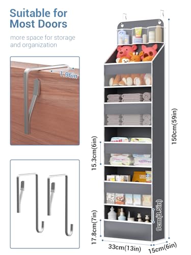 Over Door Hanging Organizer (Grey / 1 pack)