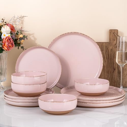 Dinnerware Sets for 4 (Cloud Pink / Service For 4(12Pcs))