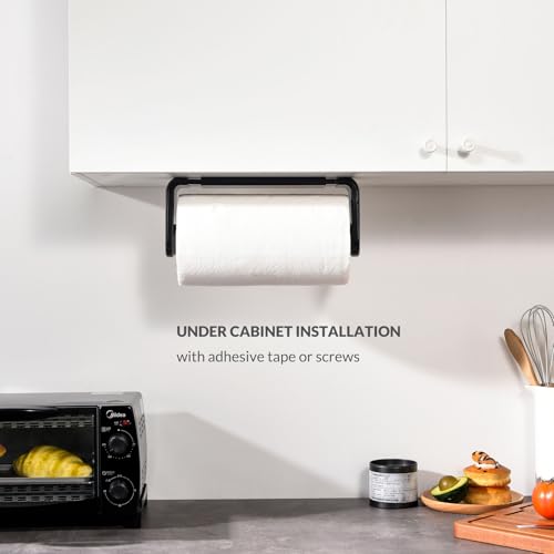 ONE Hand Simple Tear Paper Towel Holder Under Cabinet