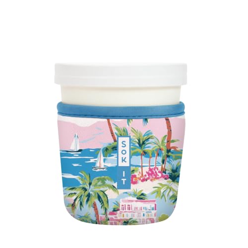 IceCreamSok Insulated Neoprene Cover (Beachside Bliss / Fits Tapered Pints)