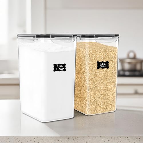 2 PC Flour Sugar Storage Containers (9.5 L - 2 Pack)