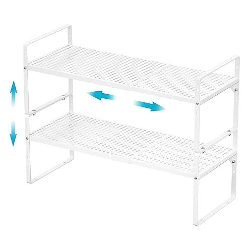 2 Pack Large Expandable Cabinet Storage Shelf (2 Count)