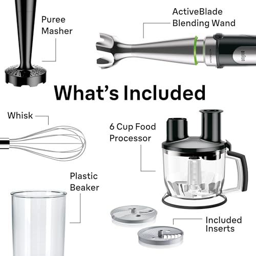 4-in-1 Hand Blender MQ7077, 500W, Accessories Included (MQ7077X)
