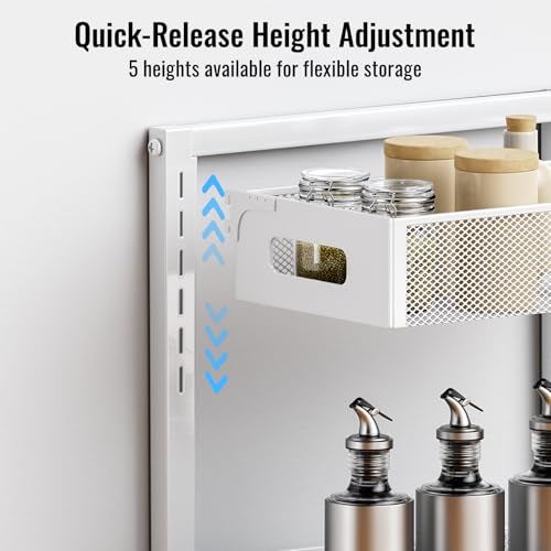 Full Metal Under Sink Organizer (White / L-2PC)