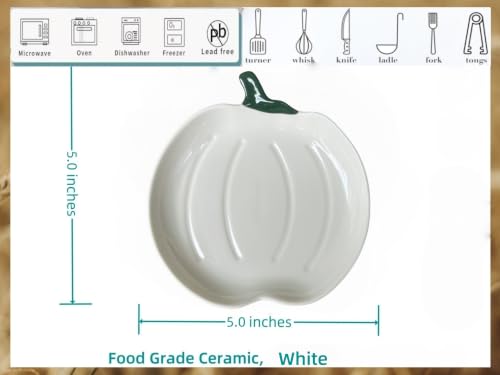 Ceramic Spoon Rest for Stove Top (White)