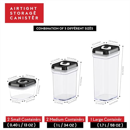 Airtight Food Storage Containers with Lids (06 - Set of 5)