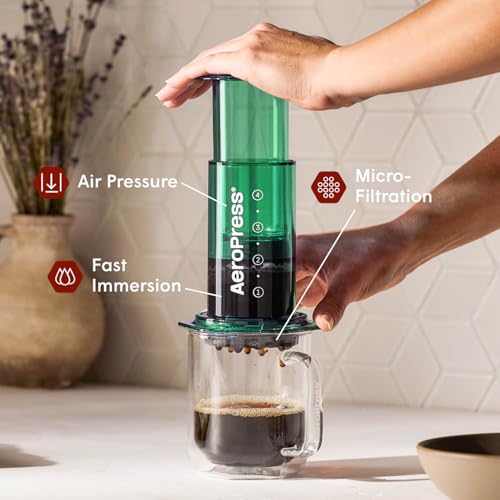 Clear Green Coffee Press (Green / Standard)