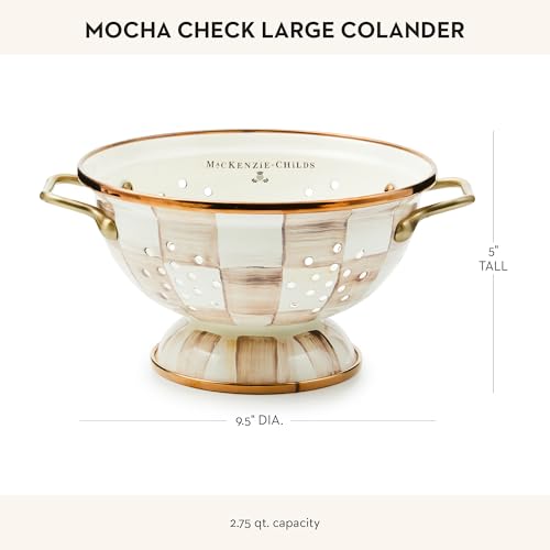 Enamel Colander (Large / Mocha Check)