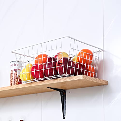 14" Upright Freezer Storage Baskets (White / 14"-2Pack)