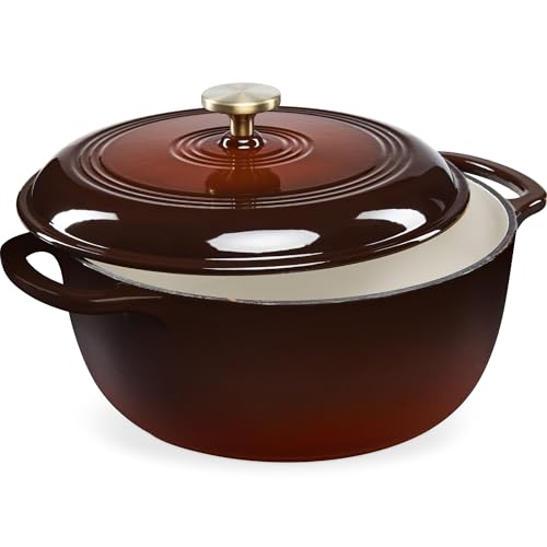 7.5 Quart Enamel Cast (Chocolate Ganache / 7.5qt Round)