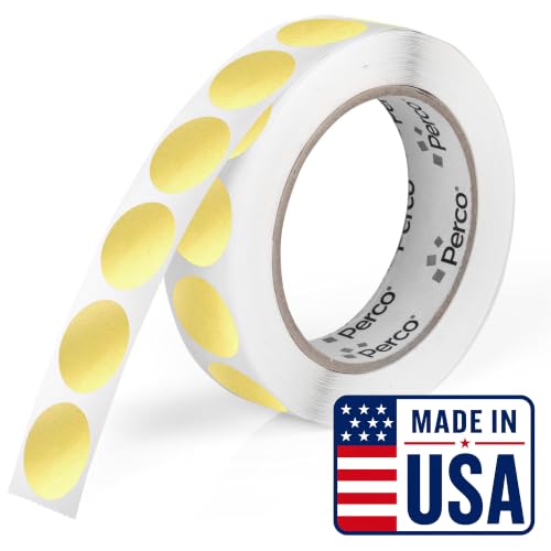 Metallic Gold Round Circle Dot Sticker 1 (Metallic Gold / 1 Inch)