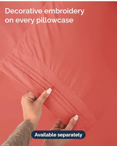 Twin Size 3 Piece Sheet Set (28 - Coral / Twin)