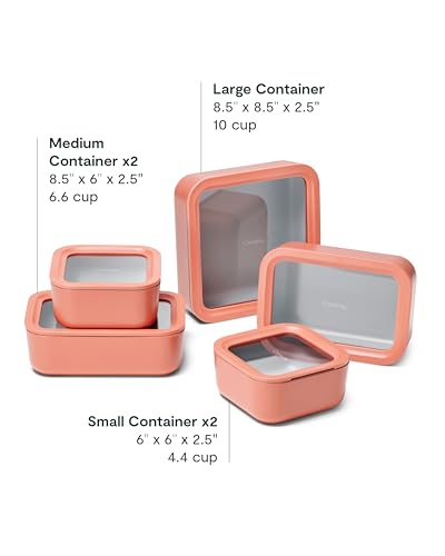 13 Piece Glass Food Storage Container Set (Perracotta / Food Storage Set (13x))