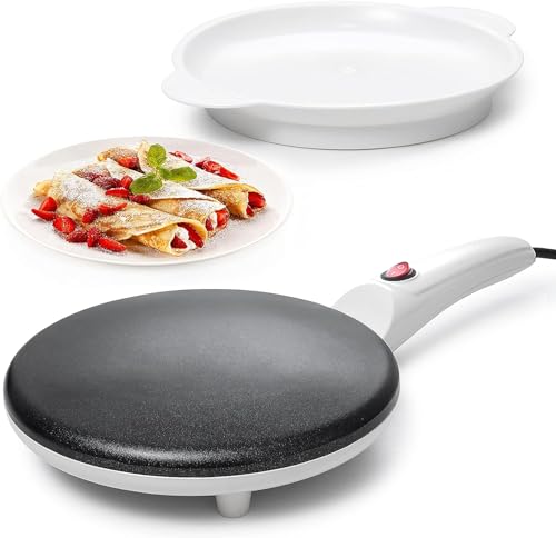 White Electric Crepe Maker (8 Inch Corded / White)