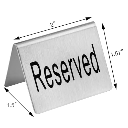 Stainless Steel Table Tent Sign