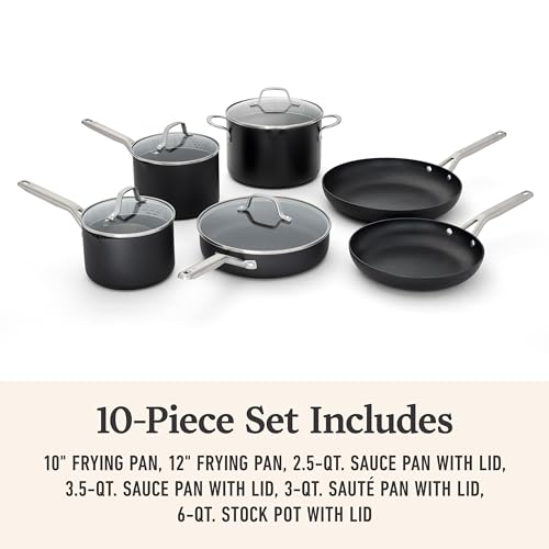 Hard Anodized Nonstick 10 (10-Piece Set)