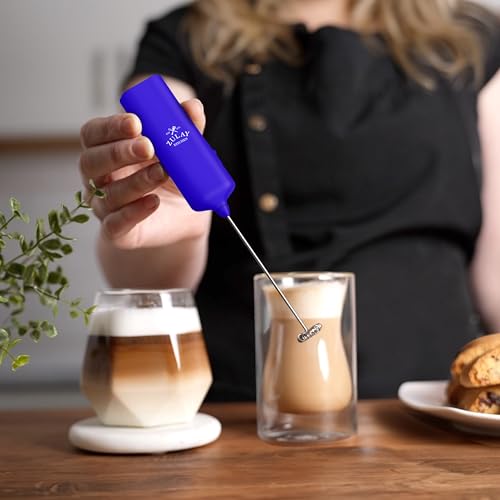 Mini & Mighty Milk Frother Wand (All Must Go Royal Blue / Mini Frother)