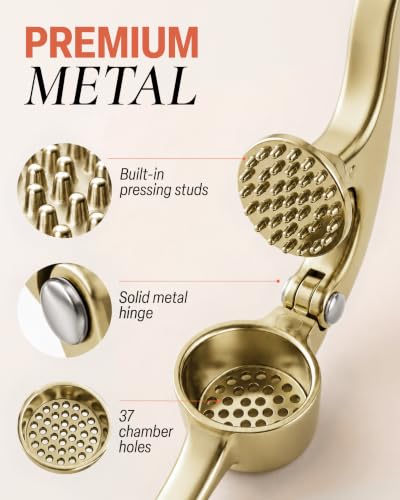 Premium Garlic Press with Soft