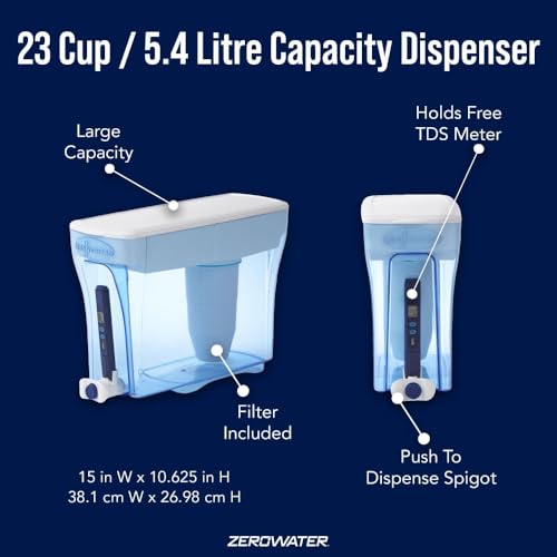 23 Cup Water Filter Dispenser Removes PFOA