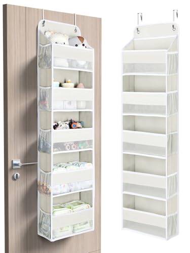 5 Tier Over the Door Organizer (Cream White / 5 Tier)