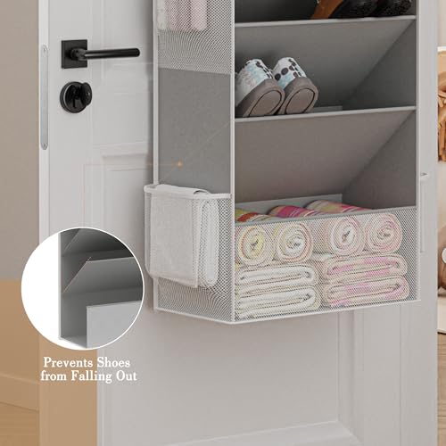 Shoe Storage Over the Door Shoe Organizer (Gray / 2 Pack)