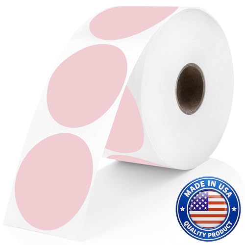 Pink Thermal Labels (Pink / 735 Stickers)