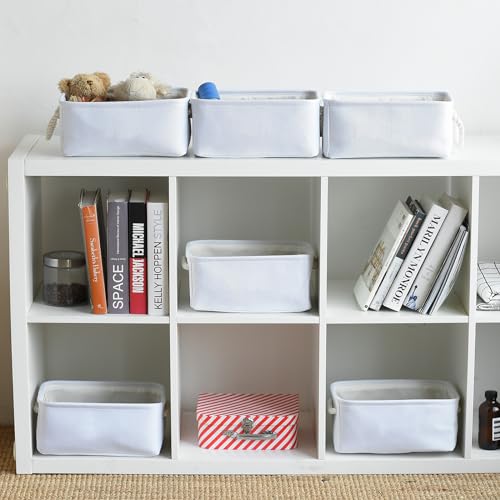 Storage Basket for Gifts Empty (White Color / Small -11.8Lx7.9Wx5.2H)