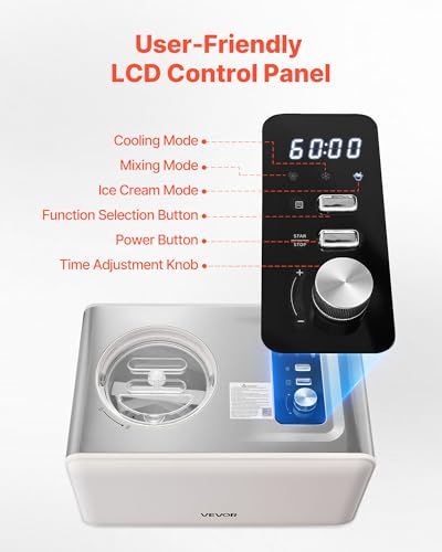 Automatic Ice Cream Maker with Built (Horizontal 2 Quart)