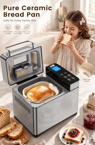 Pro 710W 2.2LB Bread Maker (Silver Stainless Steel)
