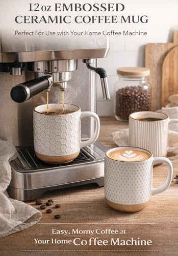 Coffee Mugs Set of 4 (Off-White / Set of 4 (12 Ounces))